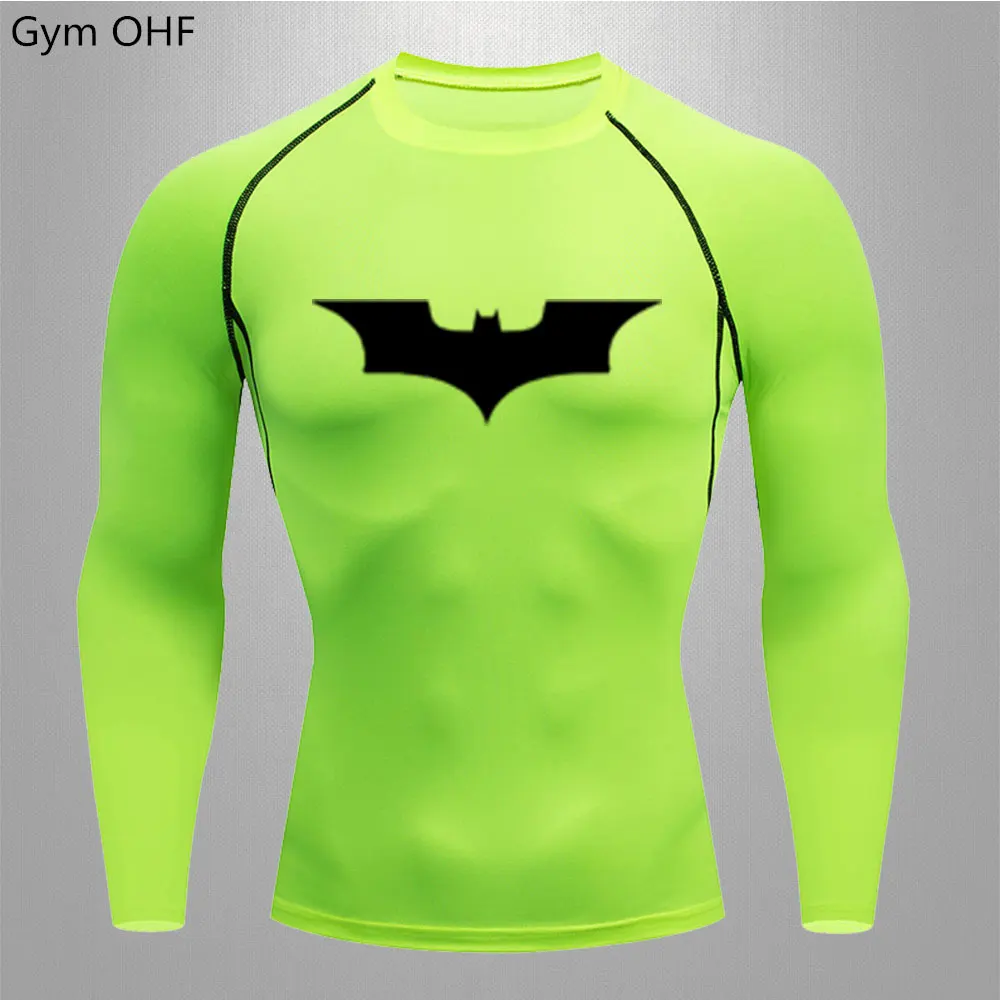 Men's T-shirt Running Sport T Shirt Men Compression Fitness Top Tee Quick Dry Tight Training Gym Sport Running Shirts Men Jersey