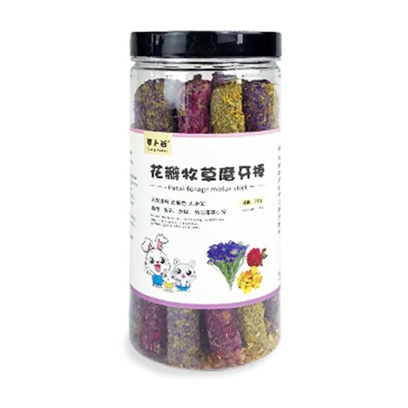 18pcs الهامستر مضغ ألعاب تيموثاوس لعصي القش بالإضافة إلى بتلات 3 نكهة ل