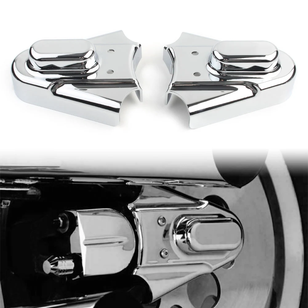 2Pcs Motorcycle For Harley Davidson Heritage Softail FXST 1986-2007 ABS Motorbike Chrome Phantom Covers Axle Guard Accessories