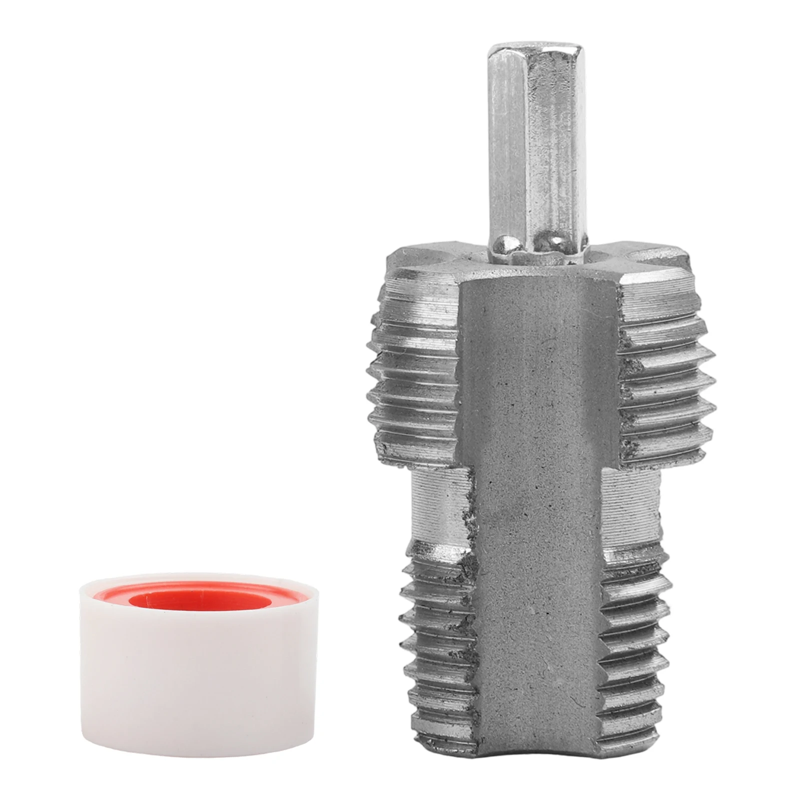 Dual-function Tool PVC Pipe Threader Efficient Pipe Size Transition Dual Functionality Pipe Tool DIY Home Repair