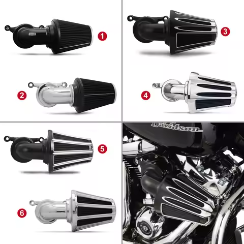 CNC Cut cone Air Cleaner filter Intake kits for harley Sportster XL883 XL1200 IRON 883 1200 48 XL1200V 72 1991-2022