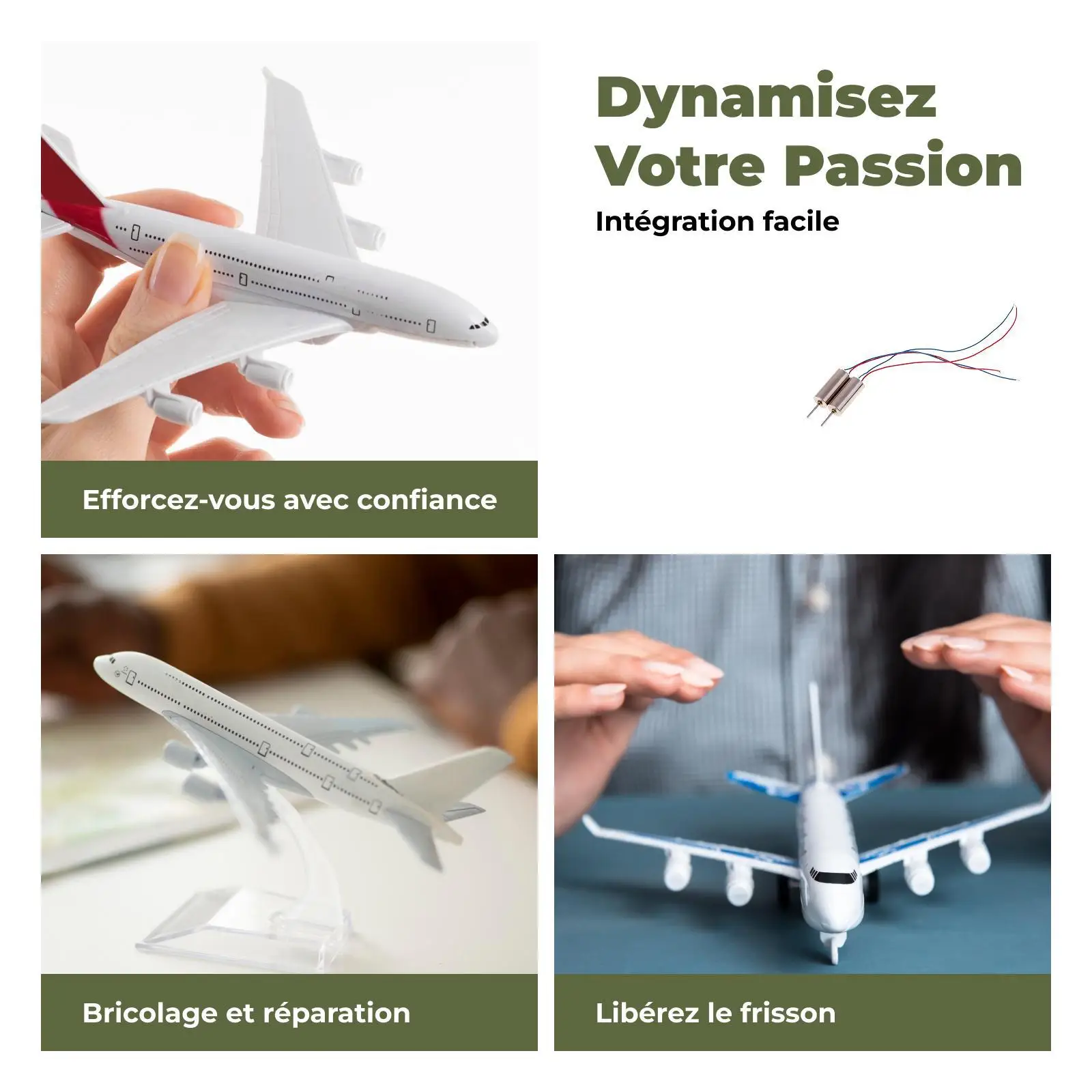 2pcs DC 3.7V 45000RPM Mini Coreless Motor Helicopter Quadcopter RC - Image 5