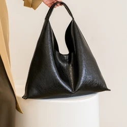 Borsa Hobo di marca d'argento di grande capacità per le donne borsa a tracolla Casual di tendenza in pelle PU di design di lusso