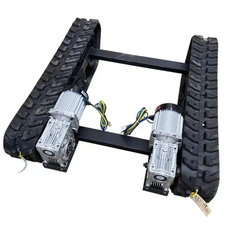 Dual motor drive remote control track transport chassis manufacturer Orchard Mountain all terrain climbing king