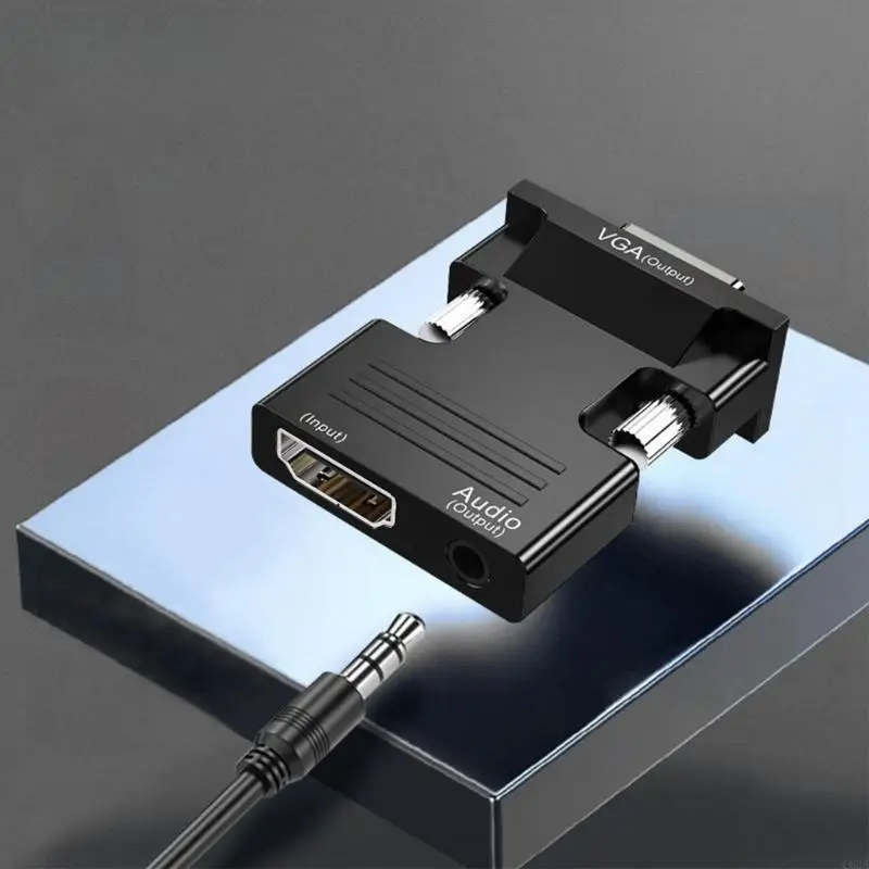 

C63A HDMI-совместимый с VGA Adapter Computer Set Top Box Converter для ноутбука ПК-проектор HDTV-адаптер