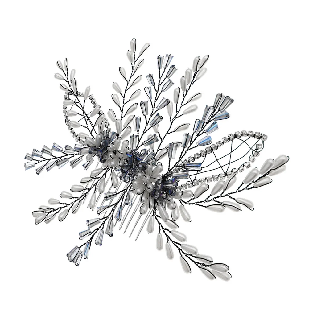

Handcrafted Colorful Metal Hair Comb Decorative for Wedding Prom Updos Bridal Hair Accessories Side Combs for Women