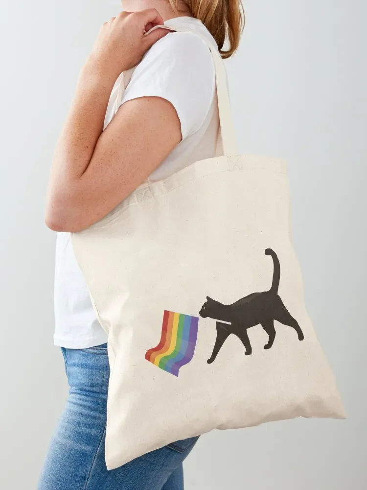 

a little gay cat friend! Tote Bag hand bag ladies handbag eco pack canvas bags