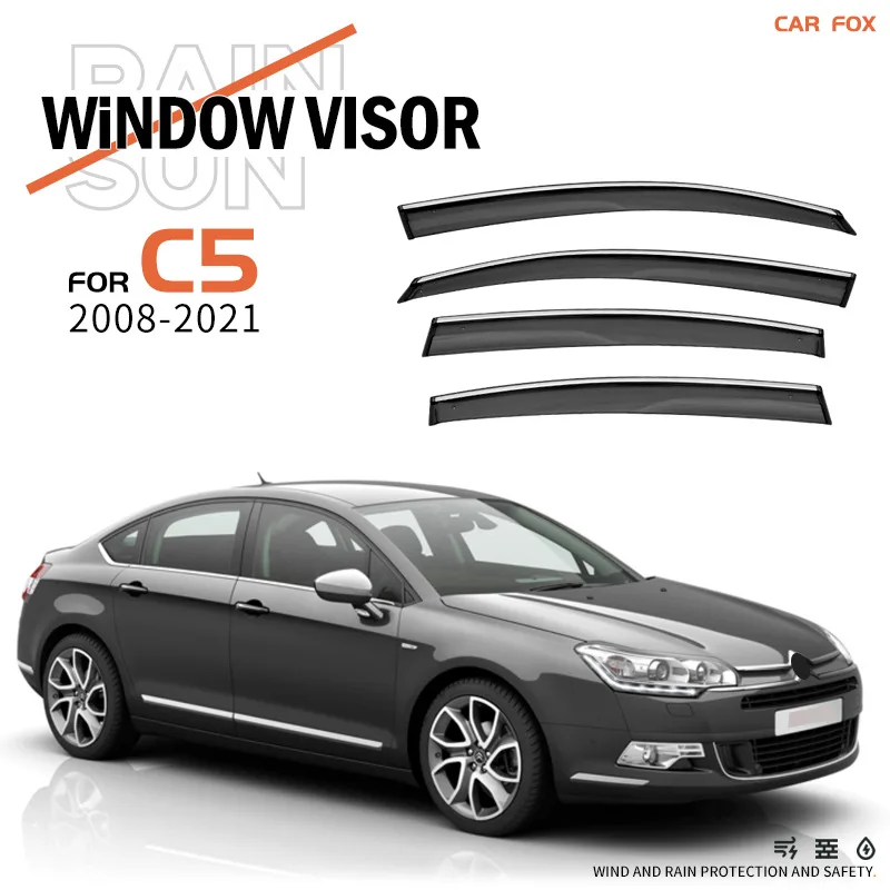 For CITROEN C5 X Window visor Weather Shield Side Window Deflector Car windshield weather shield Car accessories