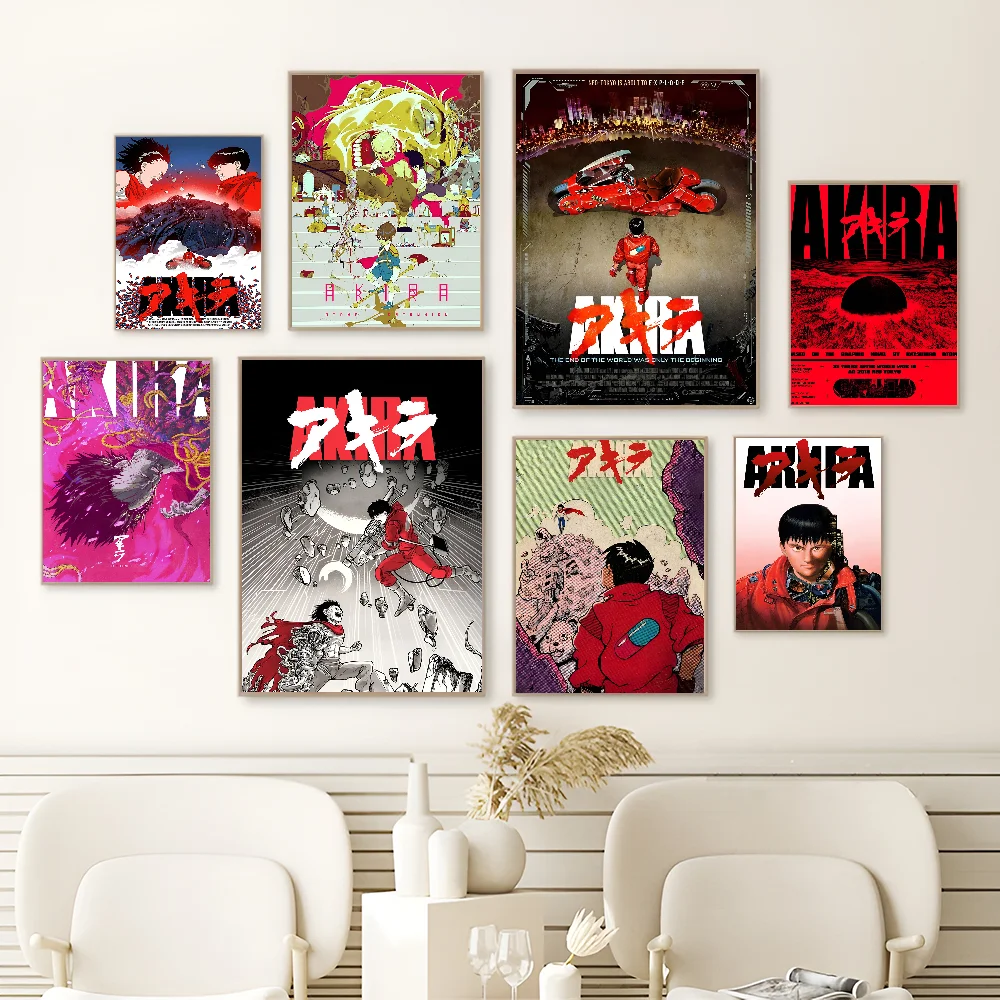 2022 Japan Anime AKIRA Classic Vintage Posters HD Quality Wall Art Retro Posters for Home Room Wall Decor view 2
