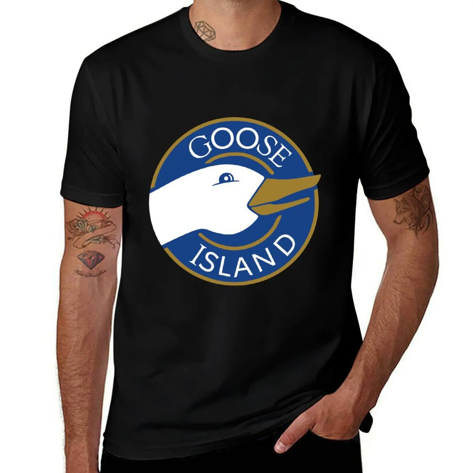 

Goose Island T-Shirt cotton t shirt man t shirt man luxury T-Shirt