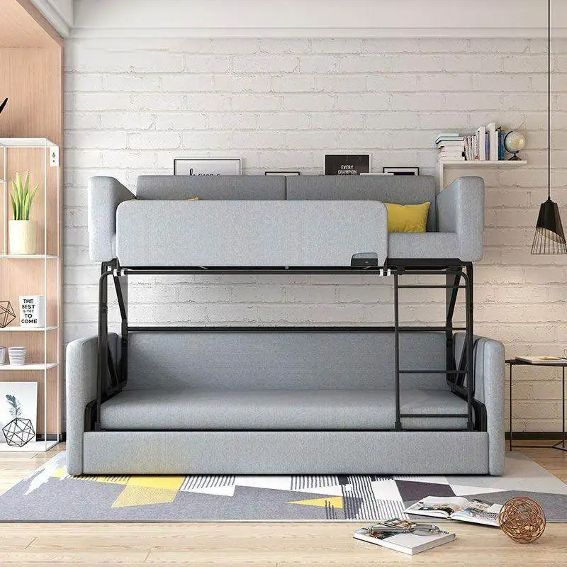 Simple double folding sofa single leisure living room sofa bed trifold Internet celebrity bunk sofa