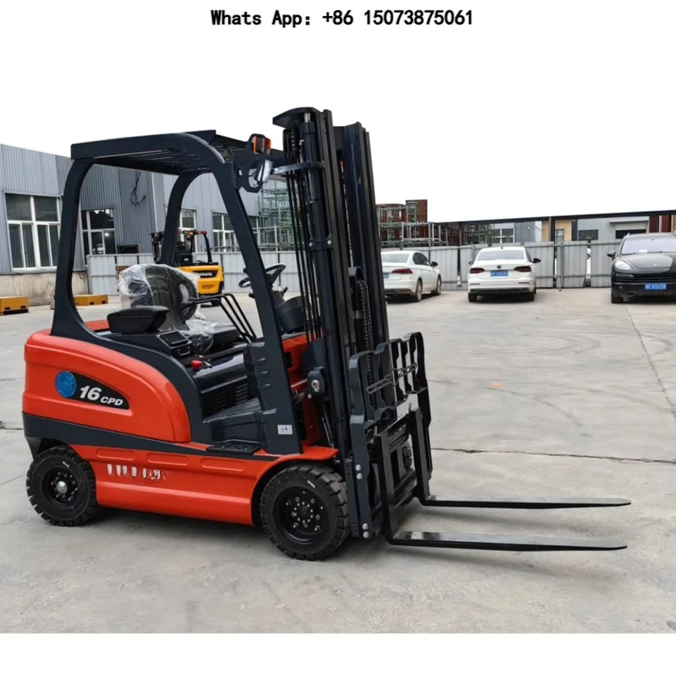Free delivery 1 ton 1.5 2 3 electric forklift lift height 3m-7m small forklift rough all-terrain stacker