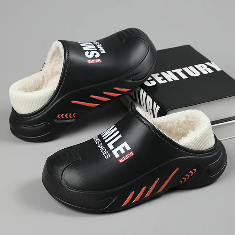

2025 Winter New Style Cotton Slippers for Couples with Soft Fleece Inner Liner and EVA Sole - Warm and Comfortable, Suitable for