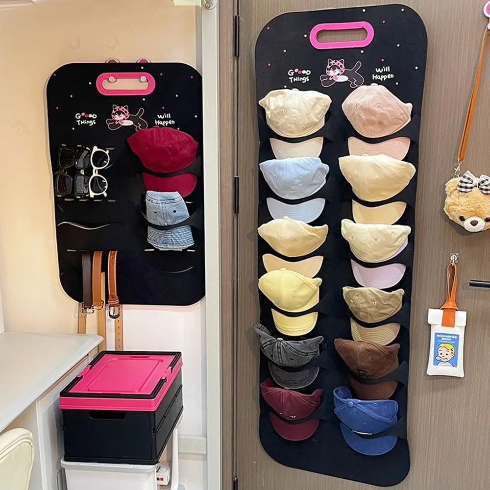 

Felt Baseball Cap Display Rack Hanging Sunglasses Wall Storage Board Baseball Cap Storage Rack Collecting Over The Door