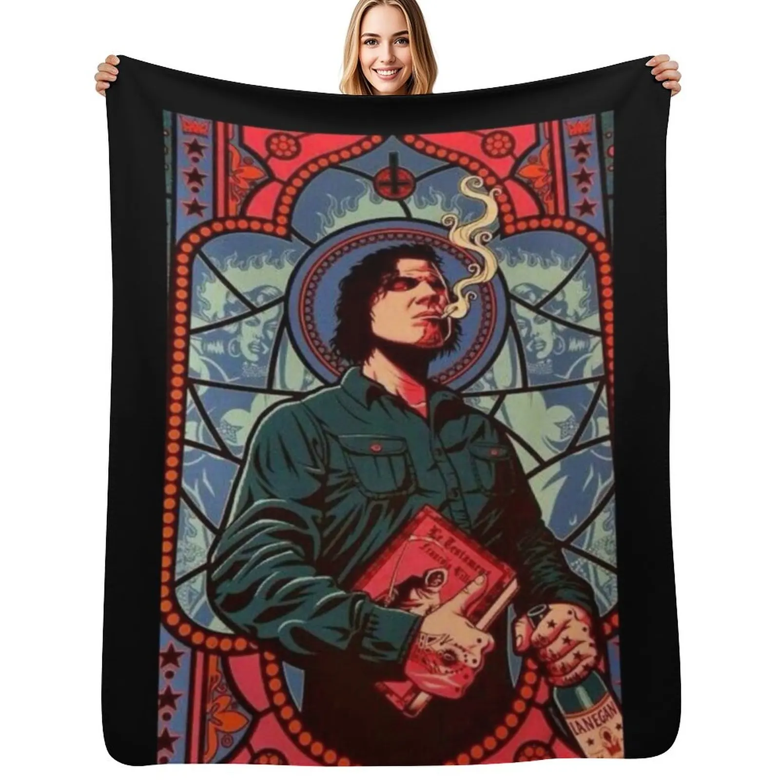 

Mark Lanegan Essential Throw Blanket Hair Sofa Throw Soft Plaid Blanket