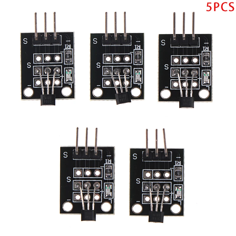 5PCS KY-003 Hall Effect Magnetic Sensor Module For Pic avr Smart Car