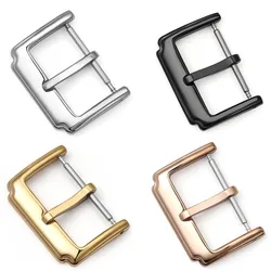 14 16 18 20 22mm Stainless Steel Watch Buckle for Leather Watch Band Watch Clasp Replacement for Universal Watch Accessor