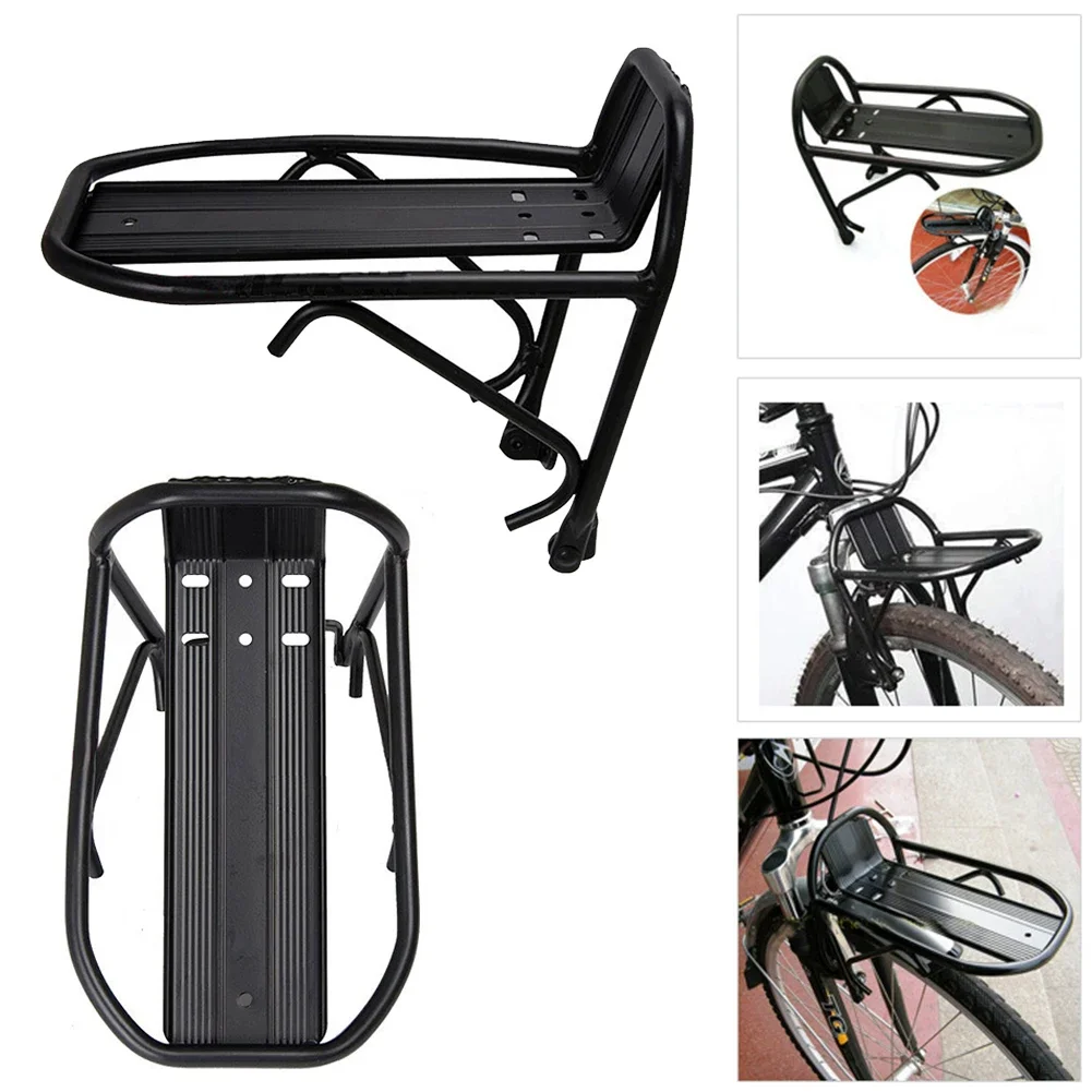 Bike Front Rack MTB Road Cycling Bicycle Front Rack Aluminum Alloy Shelf Bike Carrier Rear Luggage Rack Shelf Bracket