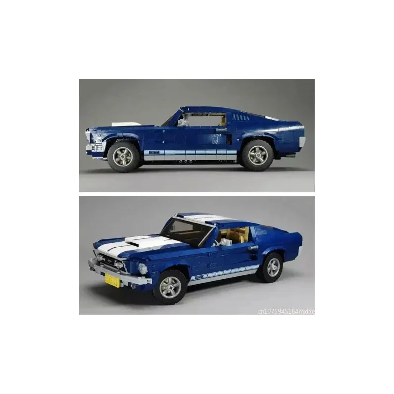 1471PCS Sports Racing Car Ford Mustang Classic Muscle Building Blocks Compatible 10265 Toys for Boys Birthday Gifts