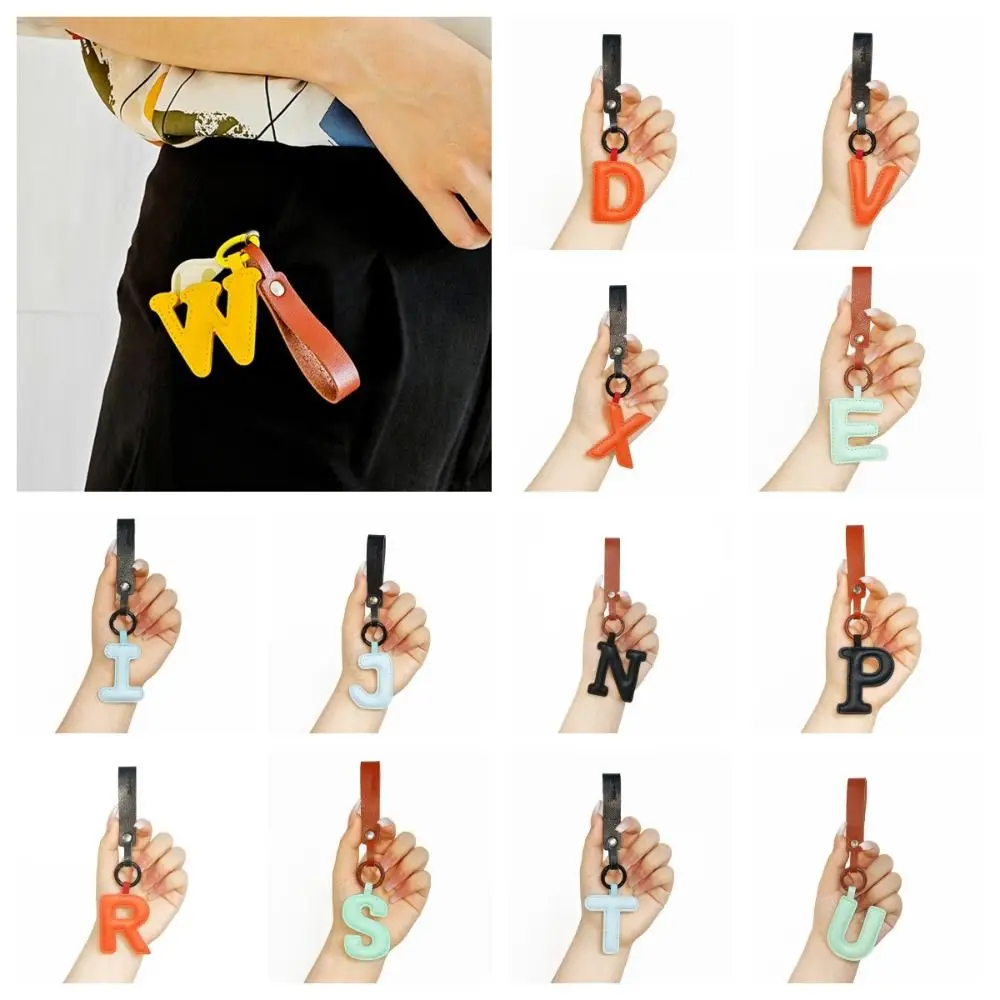 

Keys Organizer PU 26 Letter Key Chain Waist Buckle Business Alphabet Car Key Buckle Bag Charms Key Ring Business Key Holder Man