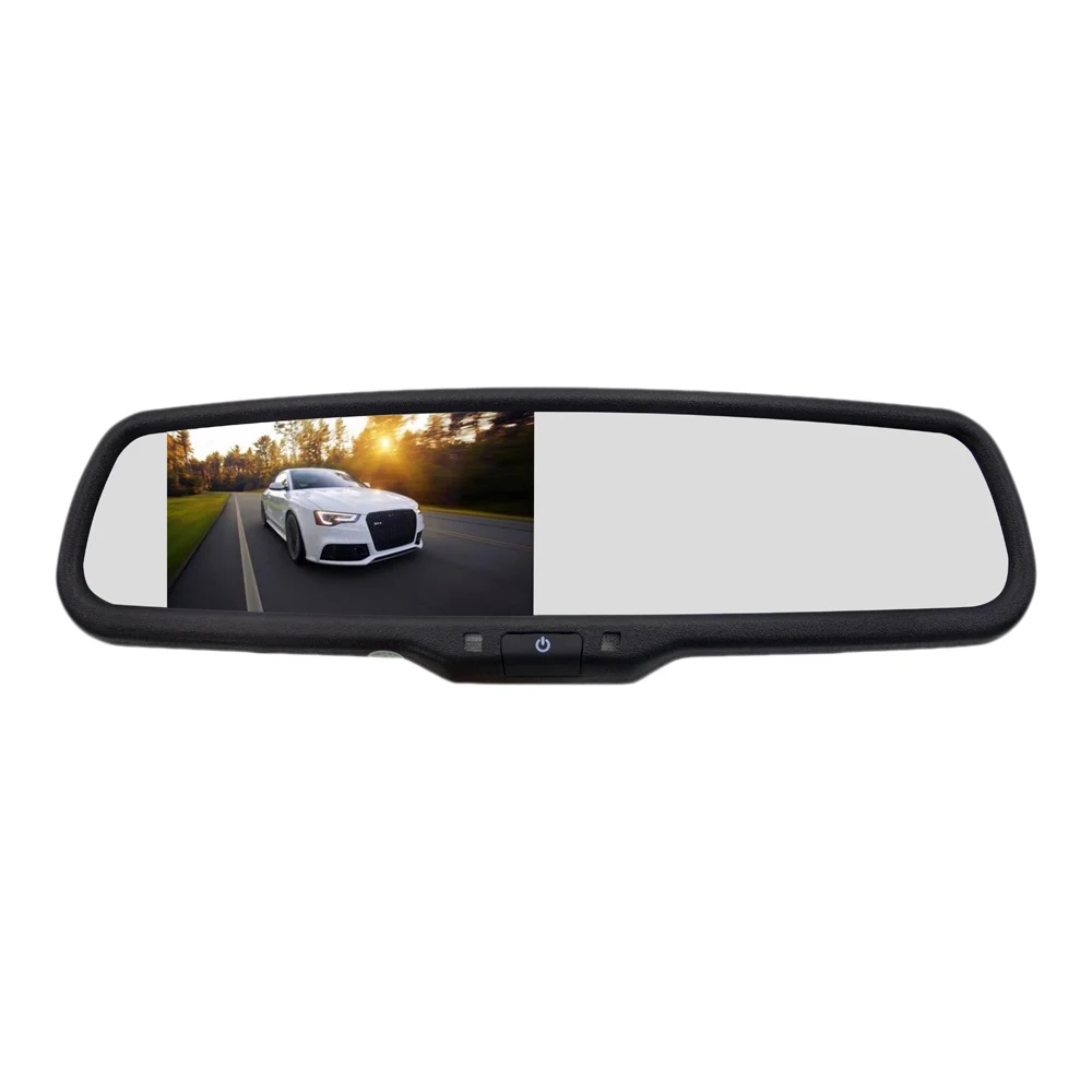 

4.3 inch HD 800X480 Car Video Player Interior Rear View Mirror Replacement Monitor with Reverse Backup Parking