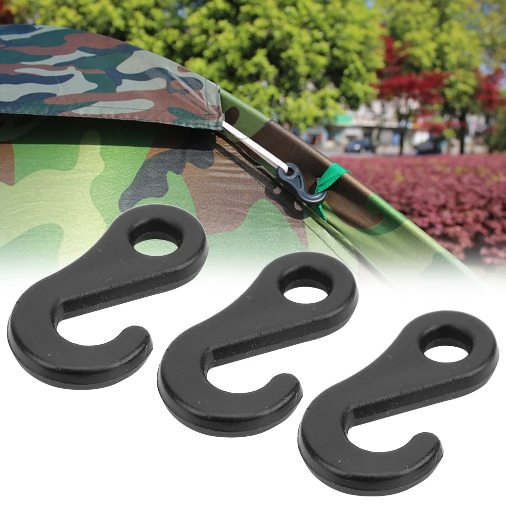 20Pcs Portable Quality PVC S-Shape Hook Accessory For Tent Usage High Temperature Resistance