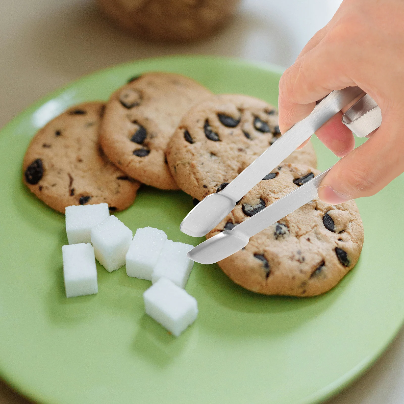

Stainless Steel Ice Sugar Mini Tongs Small Food Serving Toast Bread Candy Bbq Kitchen Cooking Multi-Purpose Tong