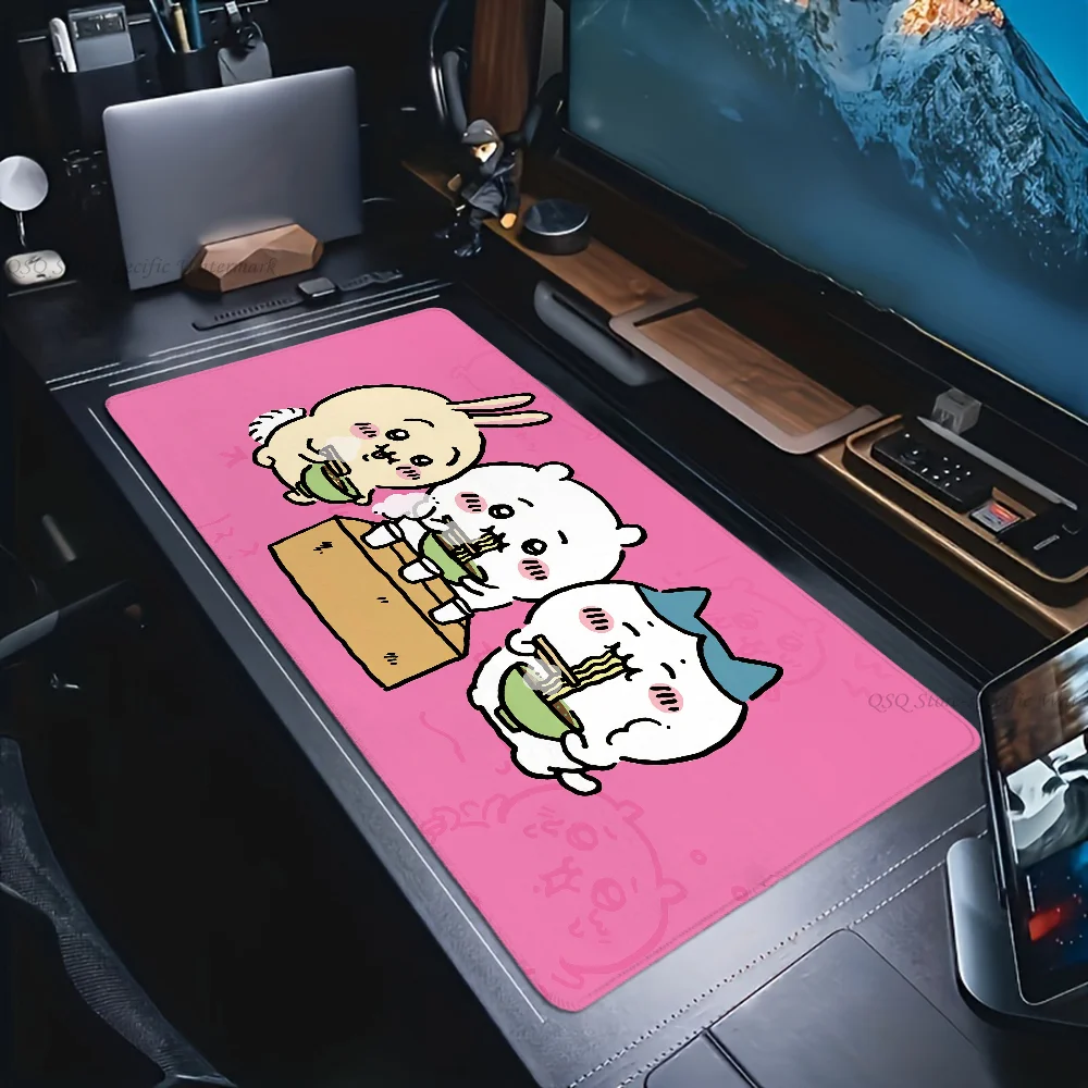 Cute-C-Chiikawa-Kawaii Mousepad Mouse Mat Desk Mat With Pad Gaming Accessories Prime Gaming XXL Keyboard Pad Padding Mat