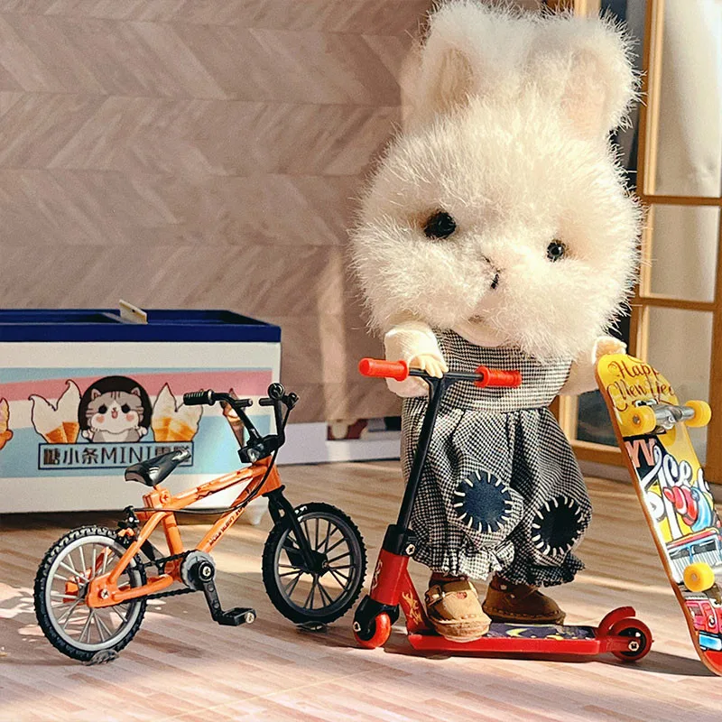 1/12 Poppenhuis Model Meubelaccessoires Fiets Skateboard Motorfiets Bjd Ob11 Gsc Blyth Lol Poppenhuis Miniaturen Foto Prop