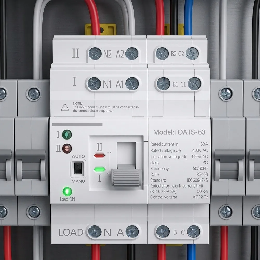 For Continuous Operation 116*82mm Automatic Transfer Switch Reliable Power Transfer Device Automatic Transfer Switch