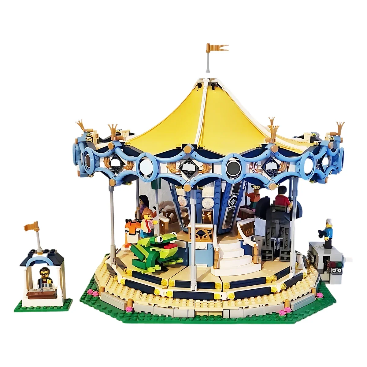 

2670Pcs Carousel Playground Huge Building Street View Model Adults MOC Modular Building Blocks Set Constructions Toys Kids Gifts
