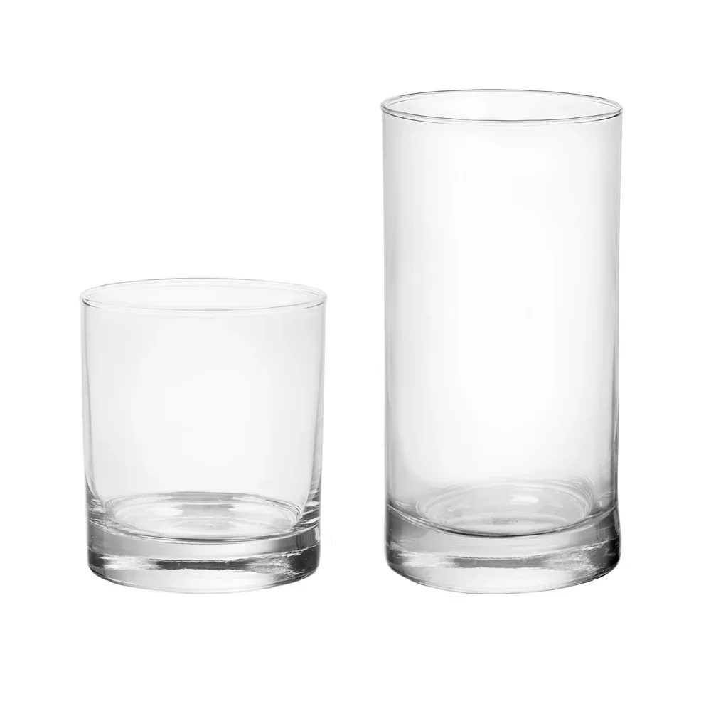 12-Piece Clear Tennyson Drinkware Set 5
