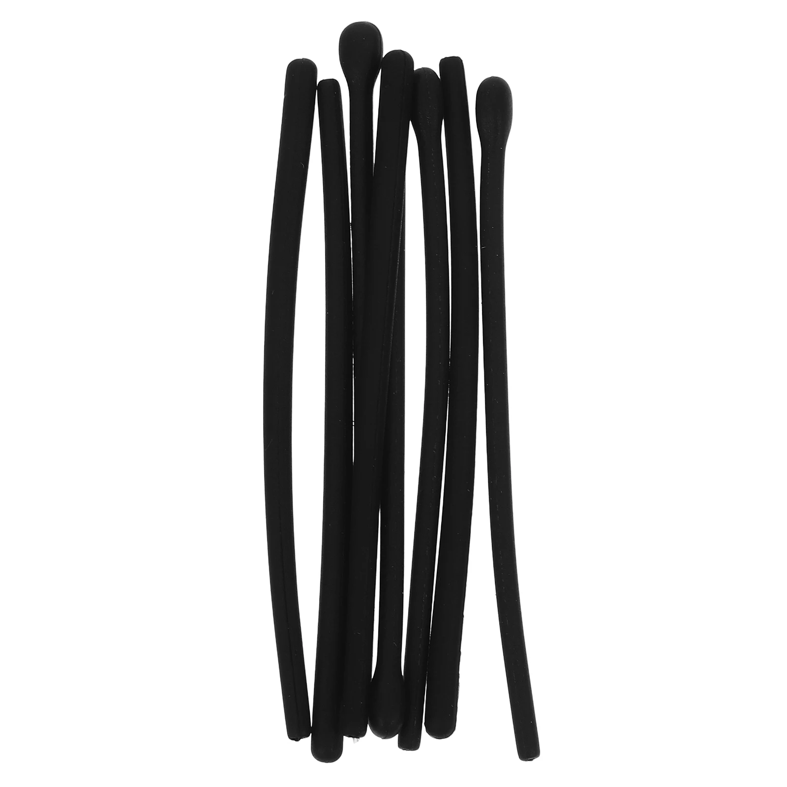 

4Pairs Black Silicone Eyeglass Leg Covers Comfortable AntiSlip Temple Protectors Glasses Ear Cushions for Daily Sports Travel