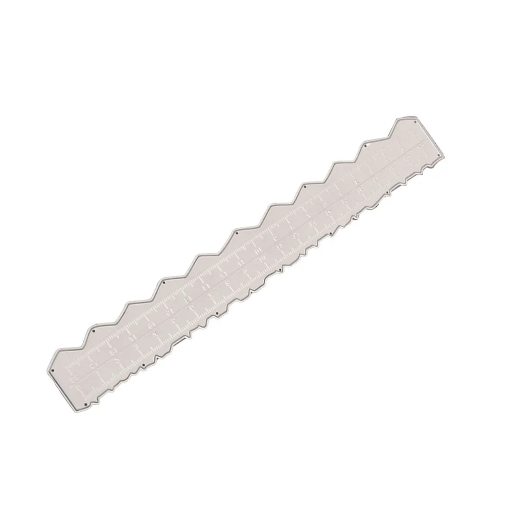 Steel Paper Tearing Ruler Accurate Measuring Multifunctional Irregular Edge Ruler Embossing Die Metal Cutting Die
