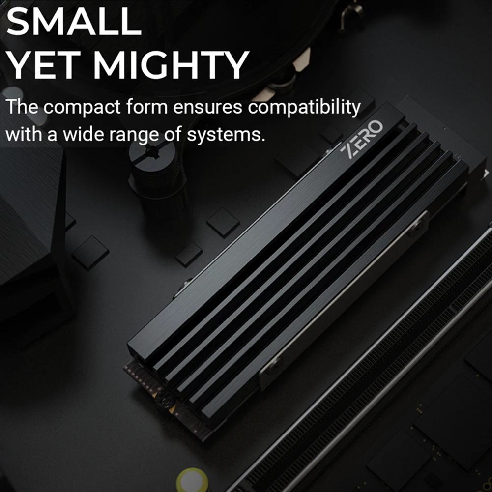 مبرد M.2 SSD من سبائك الألومنيوم SSD مع وسادة حرارية ومبرد محرك الحالة الصلبة لـ NVME M.2 2280 SSD