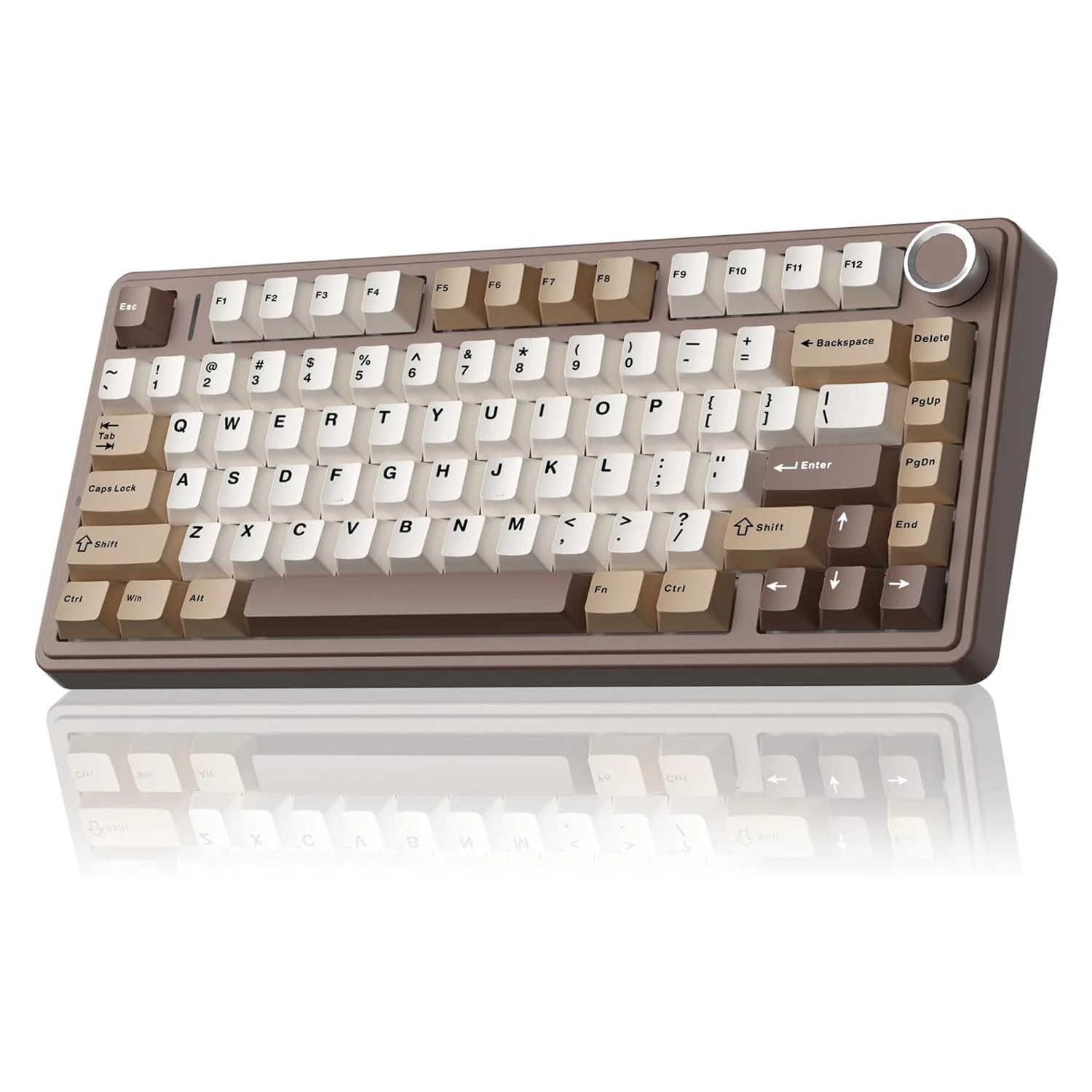 AULA F75 75% Wireless Mechanical Keyboard Hot Swappable Creamy Keyboard 2.4GHz/Type-C/BT5.0 RGB Backlit Gaming Keyboards