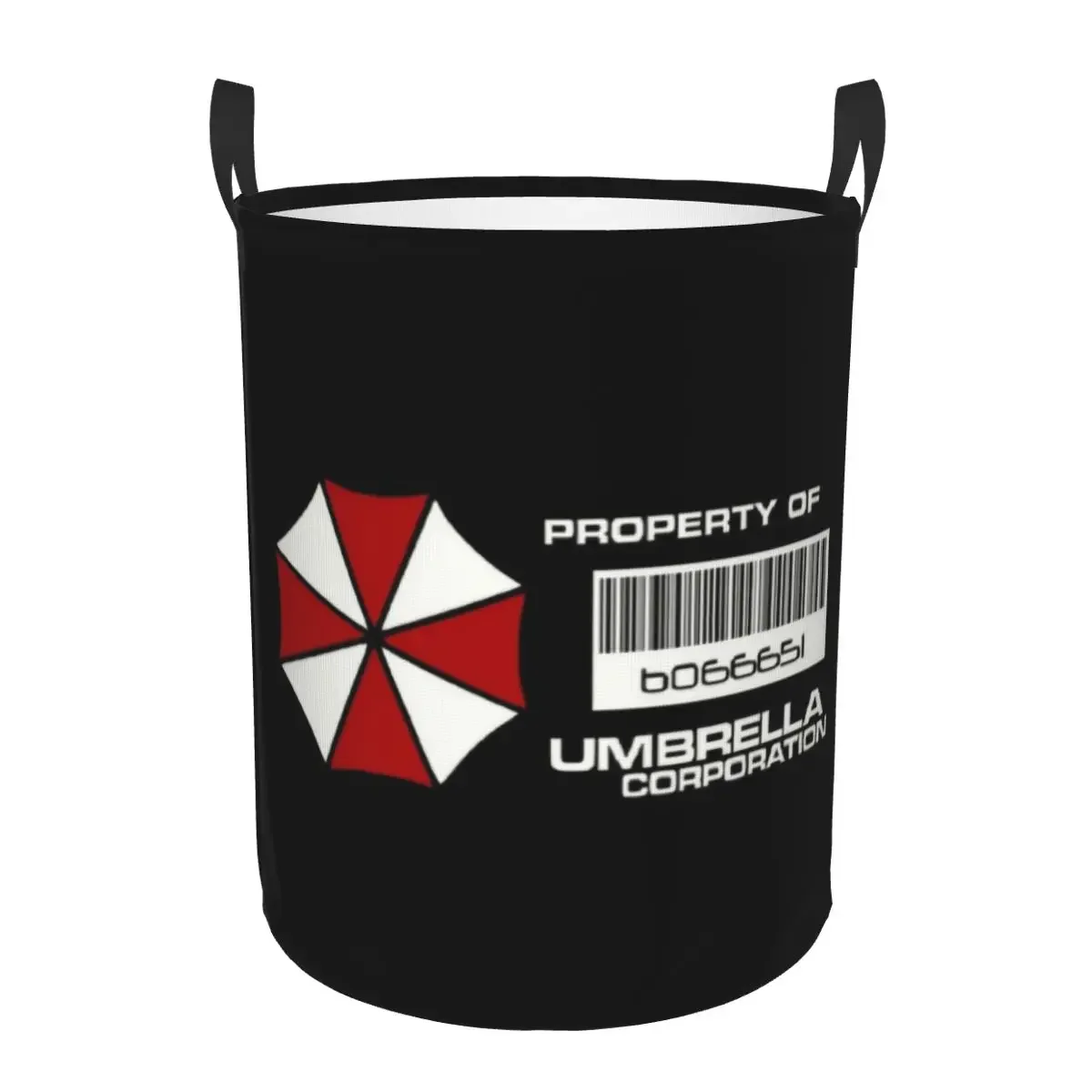 

Custom Video Game Cosplay Umbrellas Corporation Laundry Hamper Large Storage Basket Kids Nursery Toy Organizer