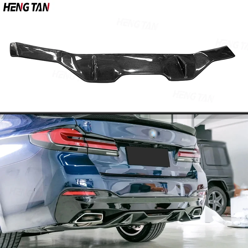 

For BMW 5 Series G30 G38 M Sport M5 2017-2020 Carbon Fiber Car Rear Bumper Lip Diffuser Spoiler Parts MP Style Body kit