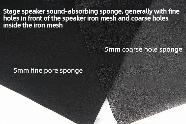 VYOPBC 2PCS Stage Speaker Foam Acoustic Sponge Sound Permeable Blast Filter Black