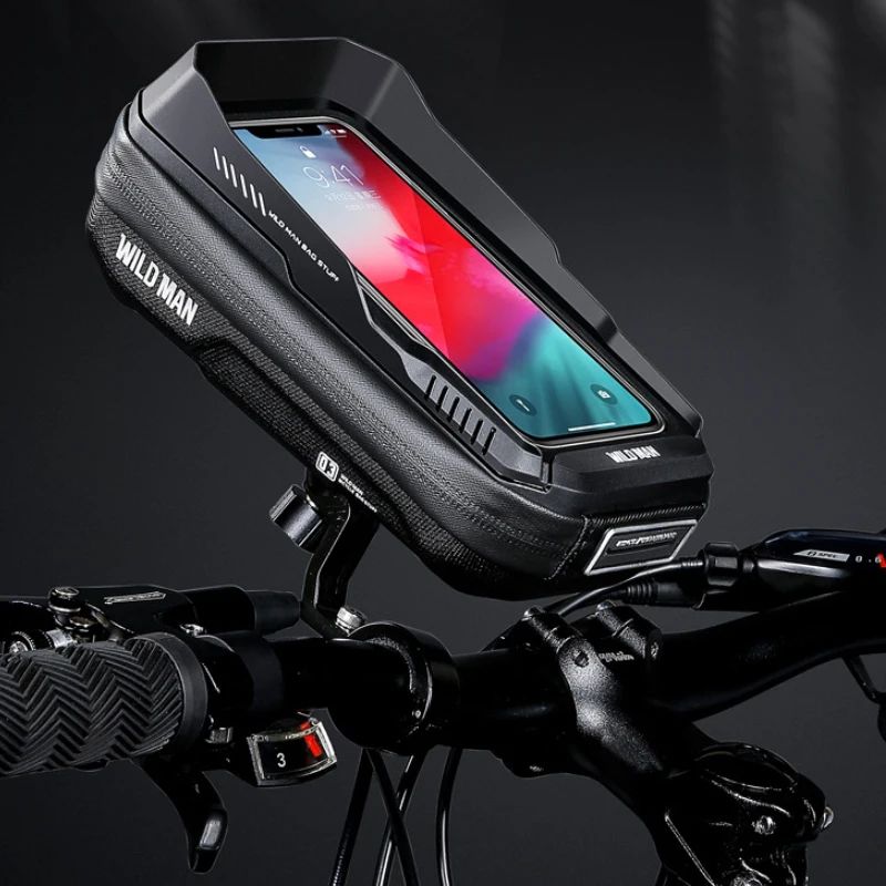 New Bike Phone Holder Bag Case Waterproof Cycling Bike Mount 6.7in Mobile Phone Stand Bag Handlebar MTB Bicycle Accessories