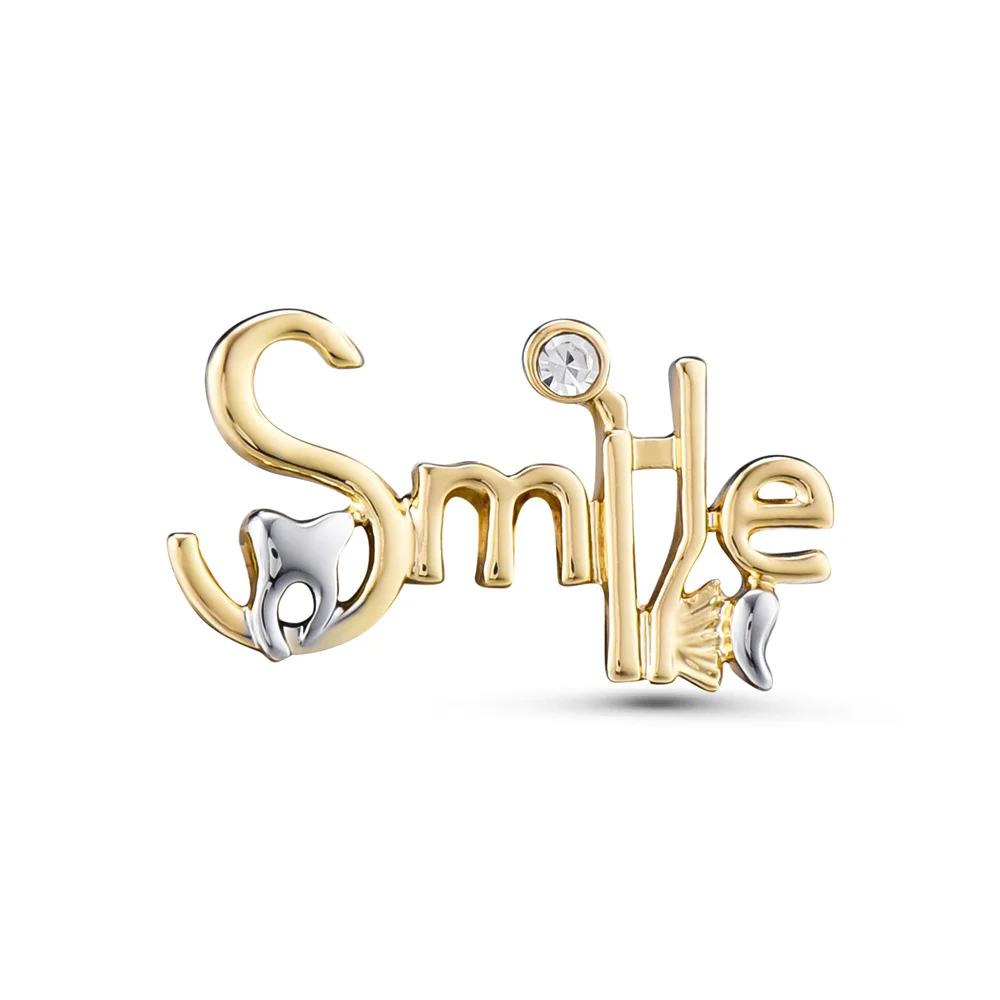 Smile Dental Pin Lapel Exquisite Fashion Medical Brooch Hat Backpack Badge Jewelry Gift for Dentist Friends