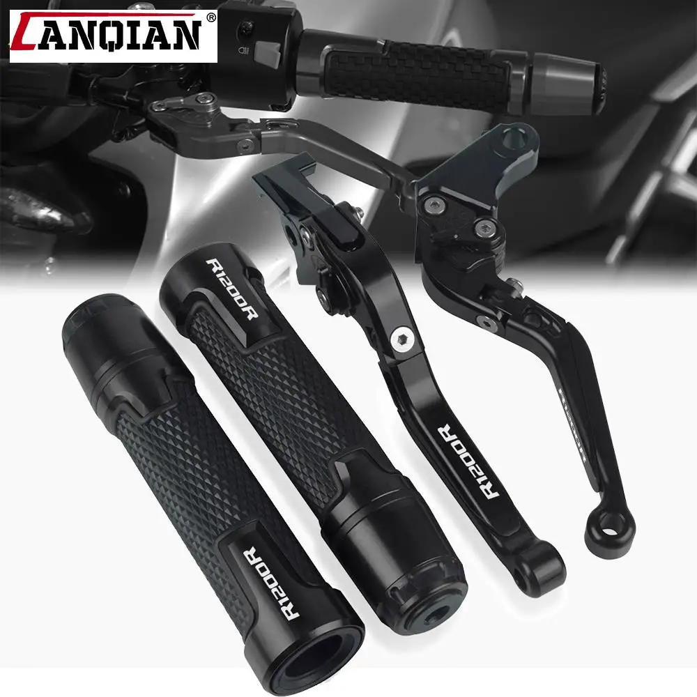 

For BMW R1200R 2006-2018 Adventure LC Motorcycle Accessories CNC Aluminum Brake Clutch Levers Handlebar Hand Grips ends R1200 R