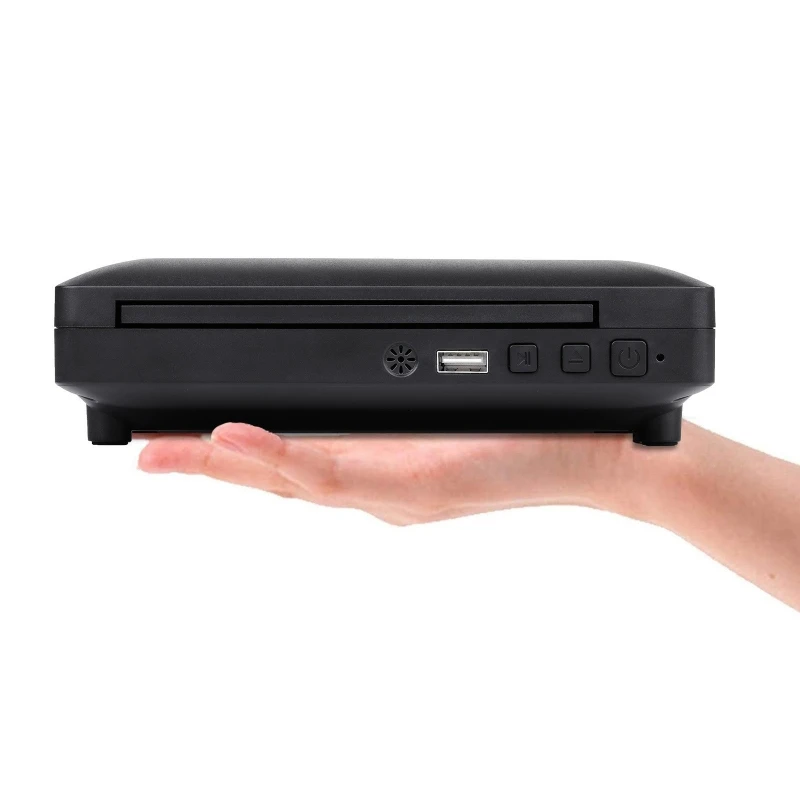Mini DVD Player 1080P Full HD USB Home TV CD Discs Player VCD EVD MP3 RW Home Theatre System Remote Control AV HDMI Cable Box view 6