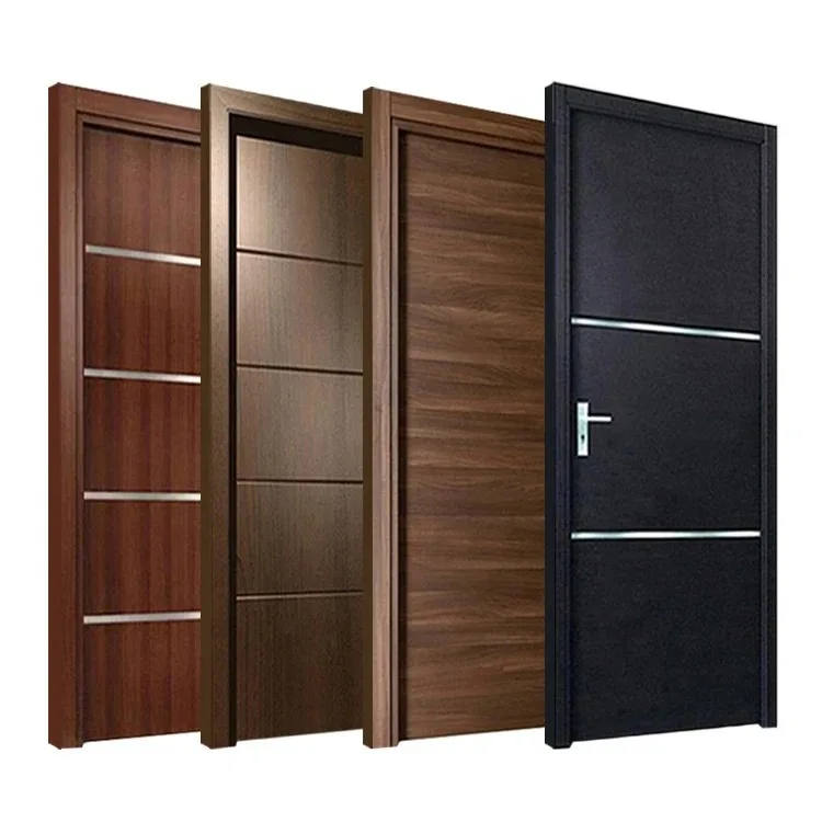 2026 NewNew Customization Interior Wooden Door Melamine Solid Latest Teak Wood Door Design Interior MDF Doors for House Design