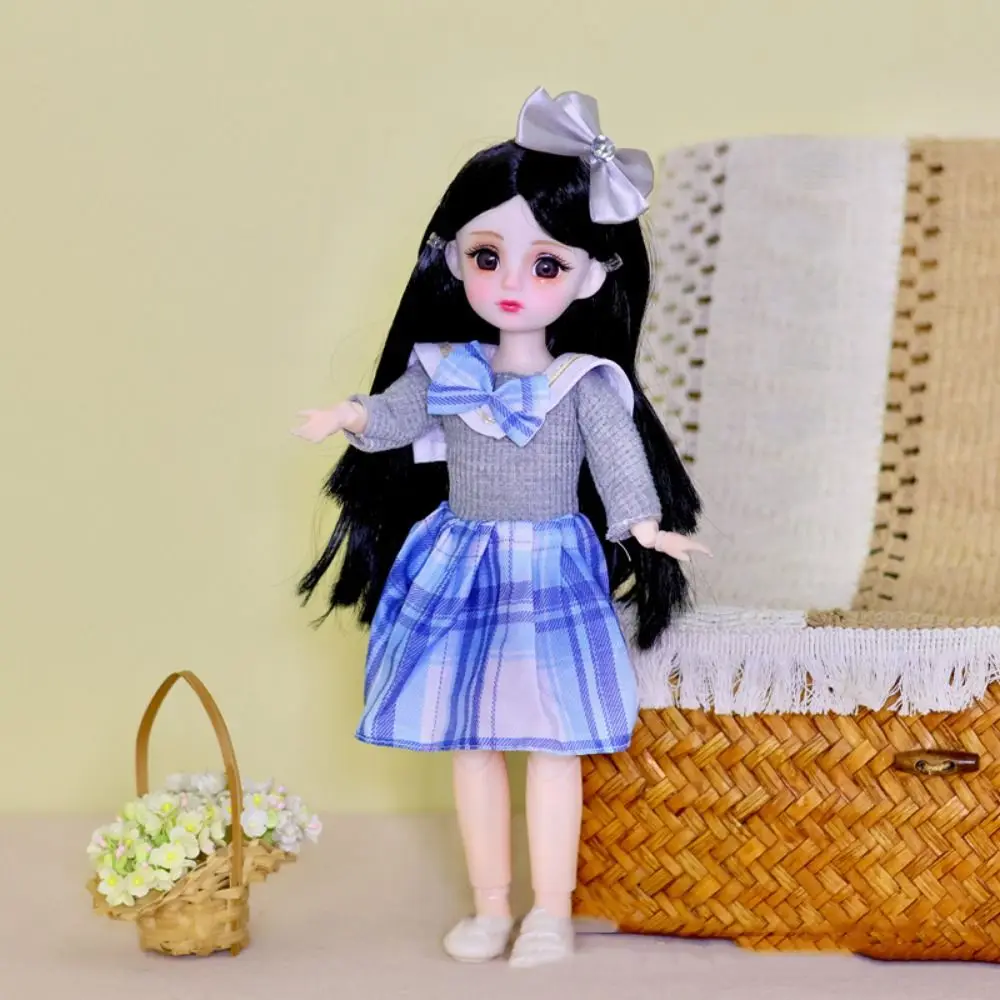 

1/6 SD 30cm Bjd Doll with Clothes Long Hair Attractive Eyes Princess Dress Up BJD Dolls Elegant Anime