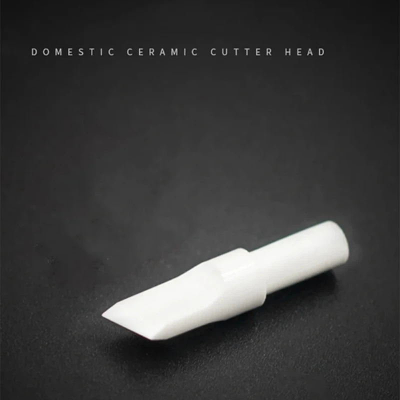 7Mm Flat Bit Ceramic Rotary Carving Tool Bit DIY Handmade Leather Carving Tool Easy To Use