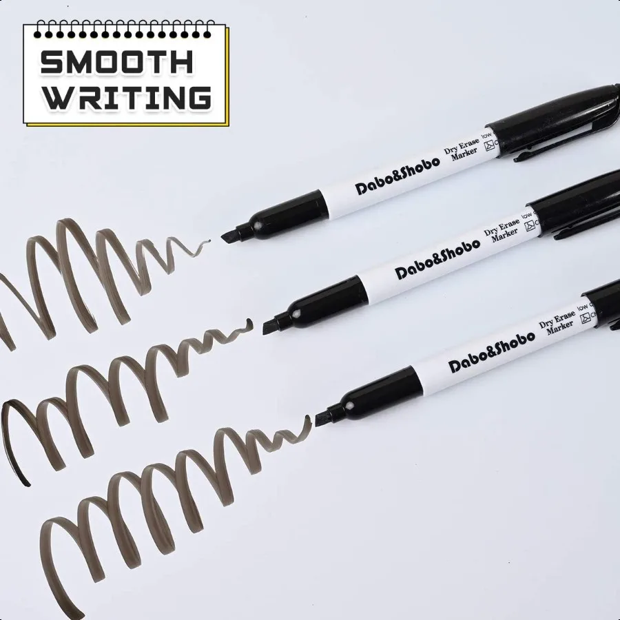 드라이 지우기 마커 80 카운트 블랙 치즐 팁 화이트 보드 마커 펜 학교 사무실 홈 드라이 Er에 쓰기에 매우 적합