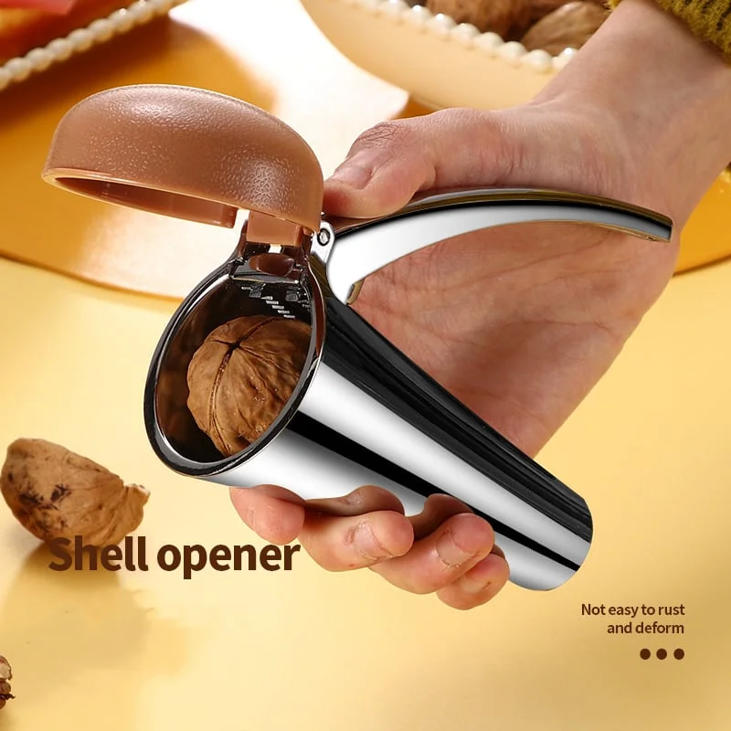 Zinc Alloy Walnut Nut Shelling Tool Nutcracker Hazelnut Shell Opener Nut Cracker Tool Peeled Walnuts Multifunctional Pliers Bar