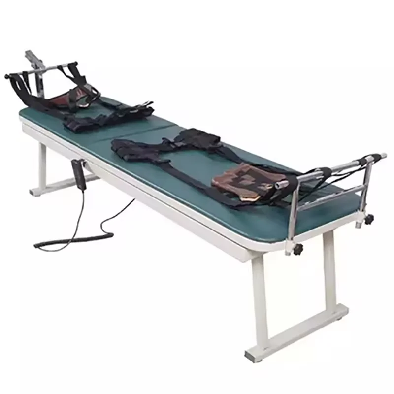 Medical Lumbar Spine Traction Bed Human Multi-functional Portable Electric Stretcher