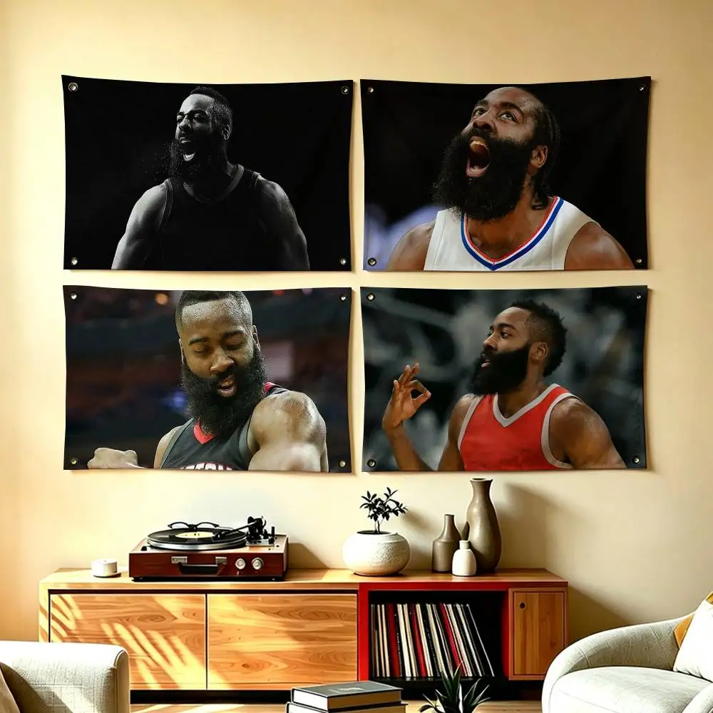 Famous Basketball Star James Harden Flag Suitable For Party Club Outdoor Interior Wall Decoration Banner Fans Gift